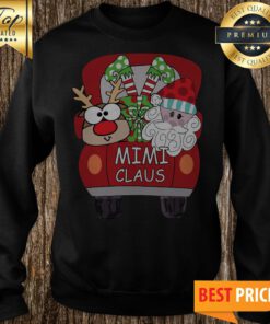 Red Car Christmas Mimi Claus Sweatshirt
