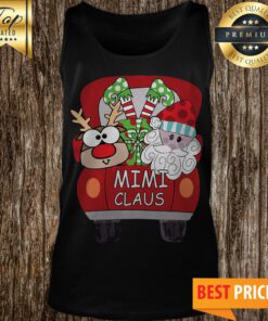 Red Car Christmas Mimi Claus Tank Top