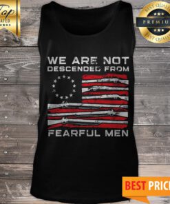 Rush Limbaugh We Are Not Descended From Fearful Men Tank Top