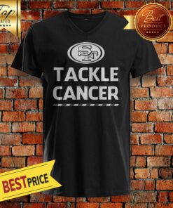 San Francisco 49ers Tackle Cancer V-neck