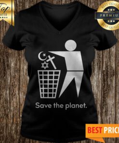 Save The Planet-Trash Religion V-neck