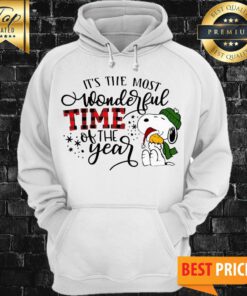Snoopy Christmas It's The Most Wonderful Time Of The Year Hoodie