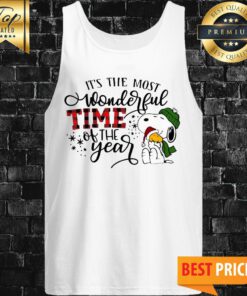 Snoopy Christmas It's The Most Wonderful Time Of The Year Tank Top