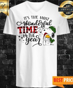 Snoopy Christmas It's The Most Wonderful Time Of The Year V-neck