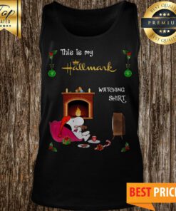Snoopy This Is My Hallmark Christmas Movies Watching Tank Top
