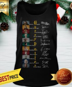 Harry Potter Rubeus Hagrid Hermione Granger Ron Weasley Signatures Tank Top