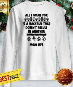 Official All I Want For Christmas Is A Backrub That Doesn’t Result In Another Mom Life Sweatshirt