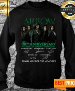 Arrow 08th Anniversary Thank You For The Memories Signature Sweatshirt