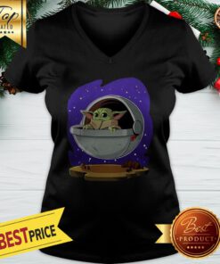 Baby Yoda ART Baby Yoda Shirt Xmas 2020 V-neck