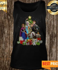 Frozen Characters Christmas Tree Tank Top