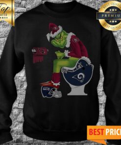 Grinch Santa Dallas Cowboys Toilet Sweatshirt