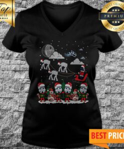 Merry Christmas Santan V-neck