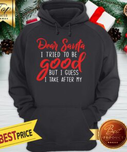 Nice Dear Santa I Tried To Be Good But My Grandma Hoodie