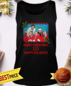 NSYNC Merry Christmas And Happy Holidays Tank Top