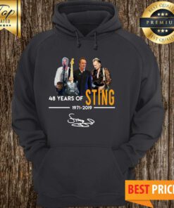 Official 48 Years Of Sting 1971 2019 Signature Hoodie