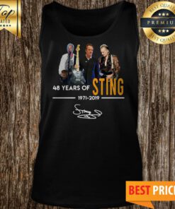 Official 48 Years Of Sting 1971 2019 Signature Tank Top