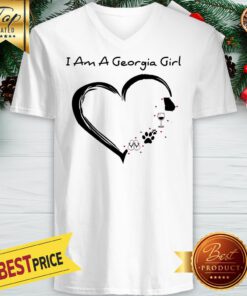 Official Am A Georgia Girl Heart V-neck