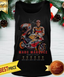 Official Awesome Signature Marc Marquez 6 Cups World Titles Tank Top