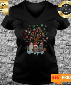 Official Cat Lover Christmas V-neck