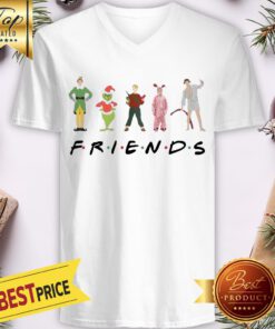 Official Christmas Grinch Kevin Friends Characters Elf V-neck