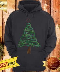 Official Christmas Tree Green Guns Hoodie
