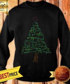 Official Christmas Tree Green Guns Sweatshirt