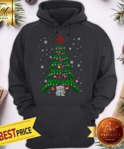 Official Christmas Tree Metallic Merry Xmas For All Hoodie