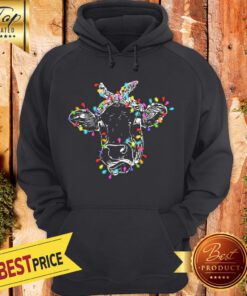 Official Cow Christmas Led Light Hoodie