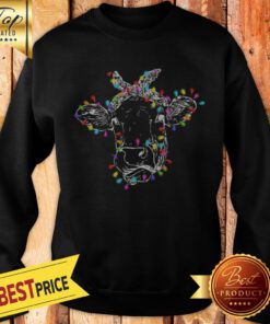 Official Cow Christmas Led Light Sweatshirt