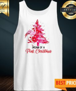 Official Flamingo Dream Of A Pink Christmas Tank Top