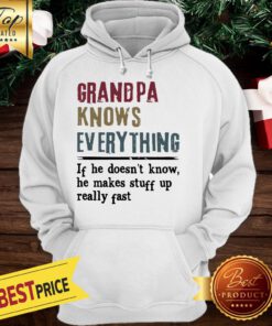 Official Grandpa Knows Everything Vintage Hoodie