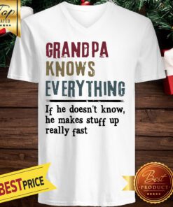 Official Grandpa Knows Everything Vintage Tank Top