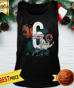 Official Lewis Hamilton 6 World Titles Signature Tank Top