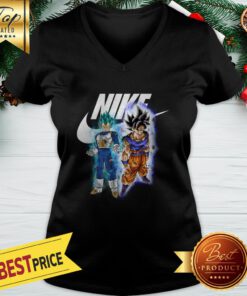 Official Nike Dragon Ball Vegeta And Son Goku V-neck