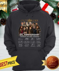 Official Outlander 05th Anniversary 2014 2019 Signatures Hoodie