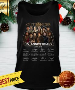 Official Outlander 05th Anniversary 2014 2019 Signatures Tank Top