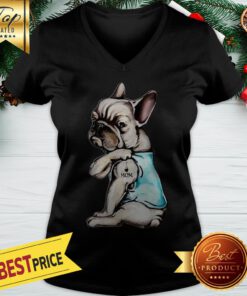 Official Pug Dog I Love Mom V-neck