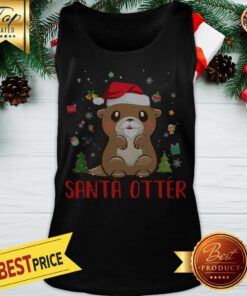 Official Santa Otter Christmas Tank Top