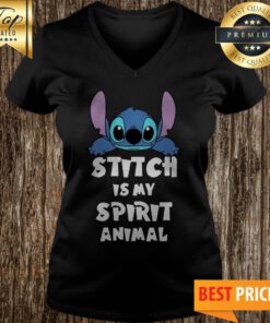 Official Stitch Is My Spirit Animal V-neck
