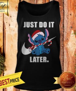 Official Stitch Just Do It Later Nike Tank Top