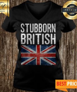 Official Stubborn British Union Jack Flag V-neck