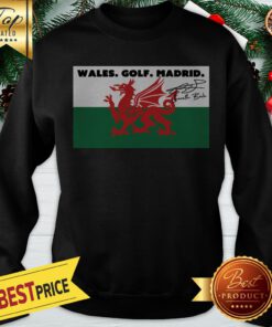 Official Wales, Golf, Madrid, In That Order Logo Sweatshirt