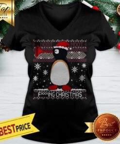 Pingu Santa Noot Noot Fucking Christmas V-neck