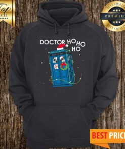 Police Box Dr Who Ho Ho Ho Christmas Hoodie