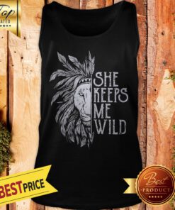 She Keeps Me Wild Lion Tank Top
