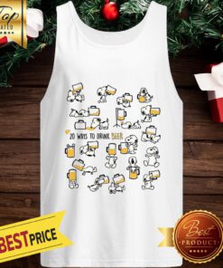 Snoopy 20 Ways To Drink Beer Tank Top