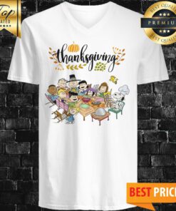 Snoopy And Friends Happy Thanksgiving Halloween V-neck