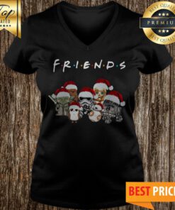 Star War friends Tv Show Christmas V-neck