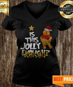 Winnie The Pooh Is This Jolly Enough Christmas V-neck