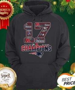 17 AFC East 2019 Division Champions New England Patriots Hoodie